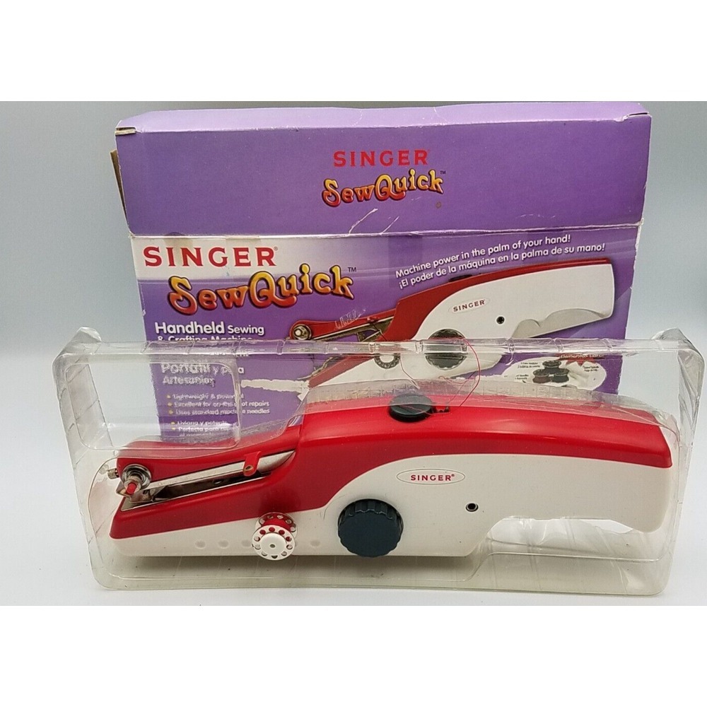 SINGER SEW QUICK HANDHELD SEWING & CRAFTING MACHINE COMPACT Cordless Battery